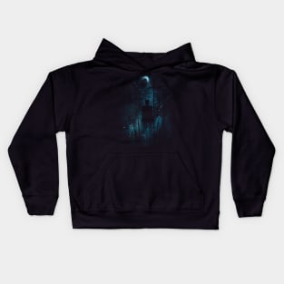 Viking Battlefield - Night Moon Kids Hoodie